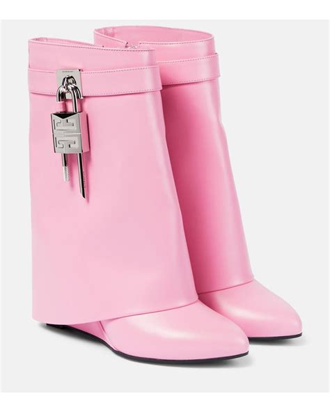 givenchy intense pink|pink givenchy shark boots.